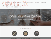 Tablet Screenshot of karanandco.com